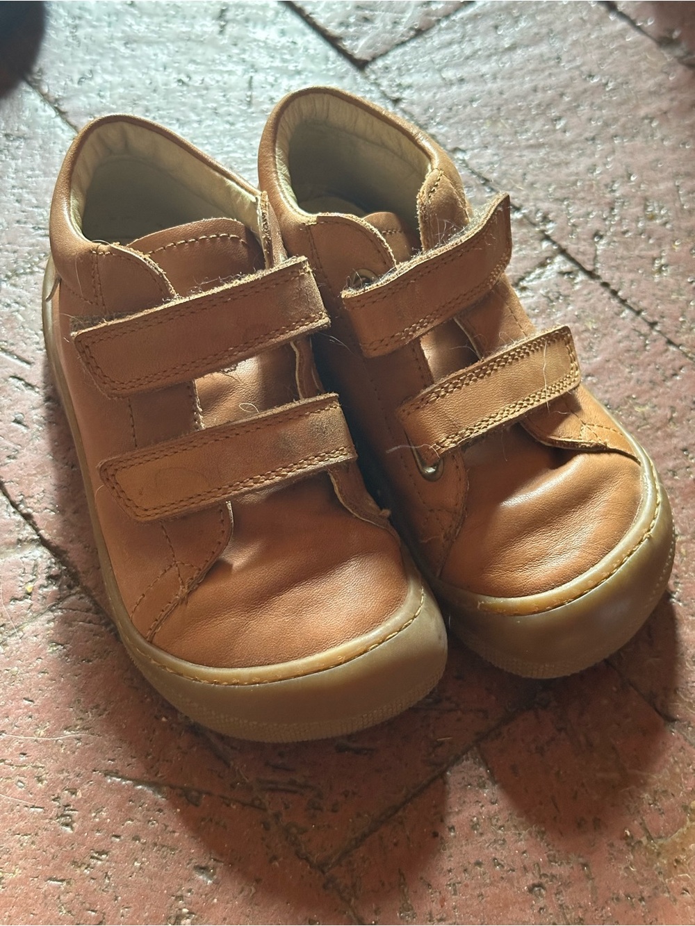 Naturino Kids Casual Barefoot Velcro leather Sneakers in Brown